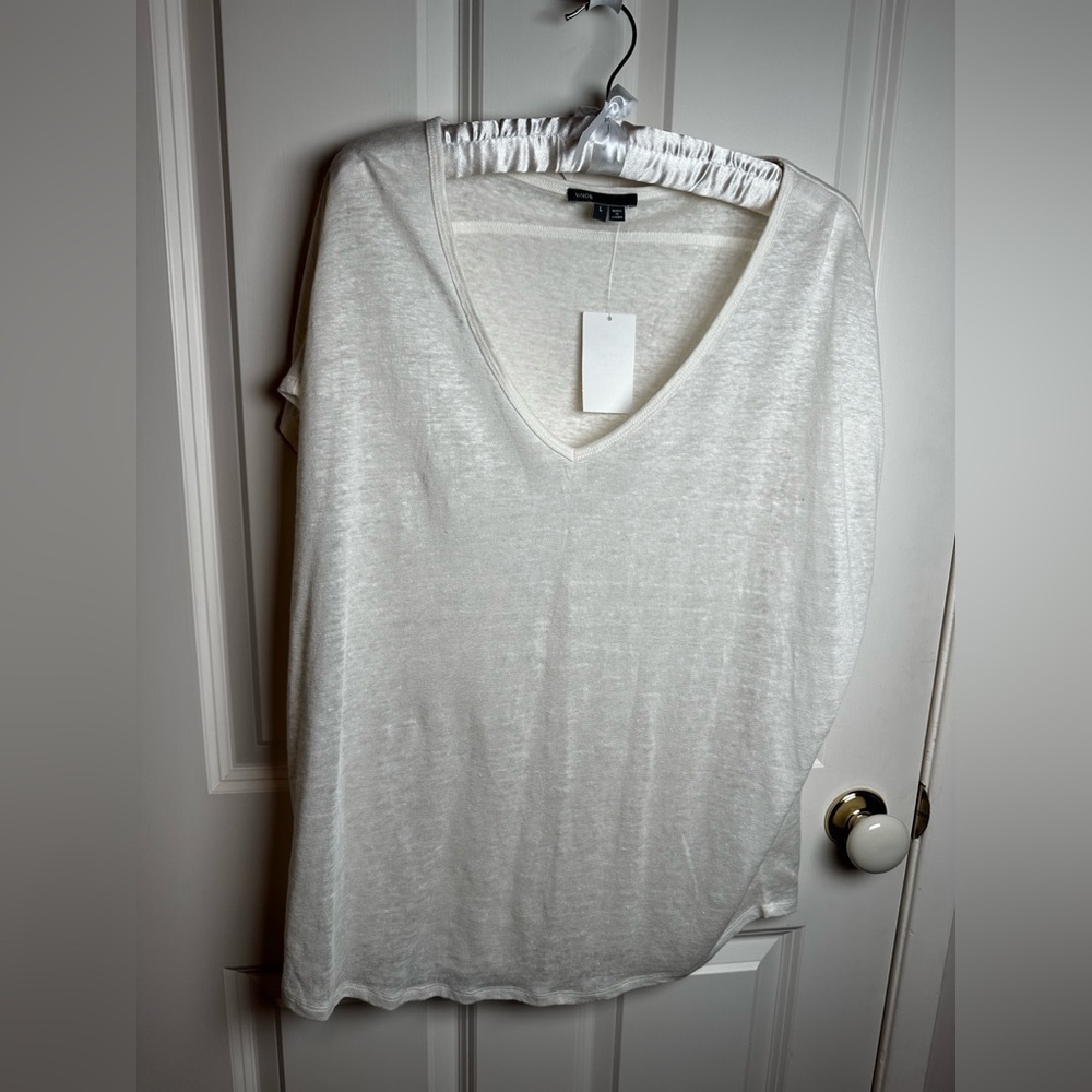 Vince cream Short Sleeve Tee